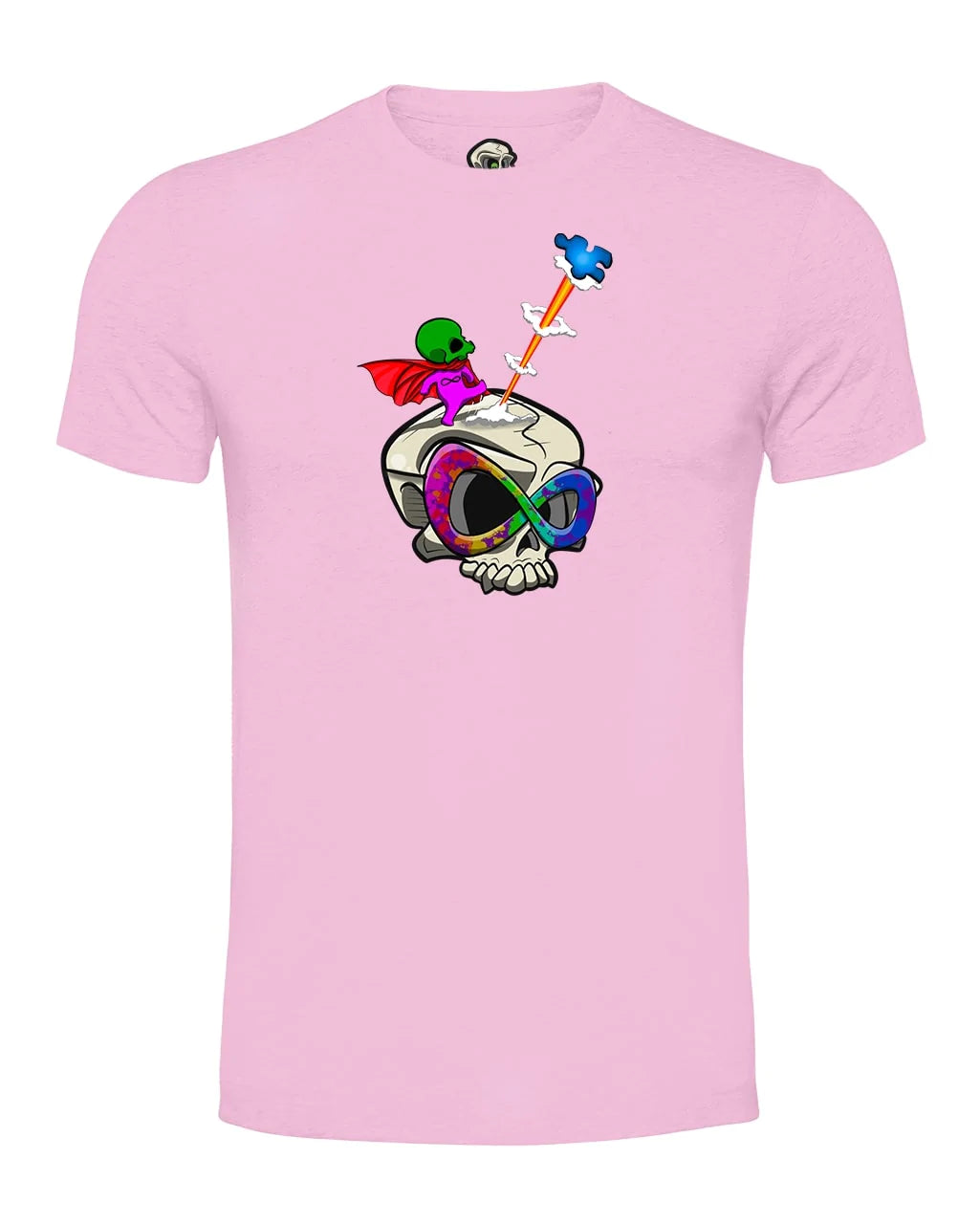 Autism Skull T-shirt / Mental Health Awareness By Unsubtle Skulls