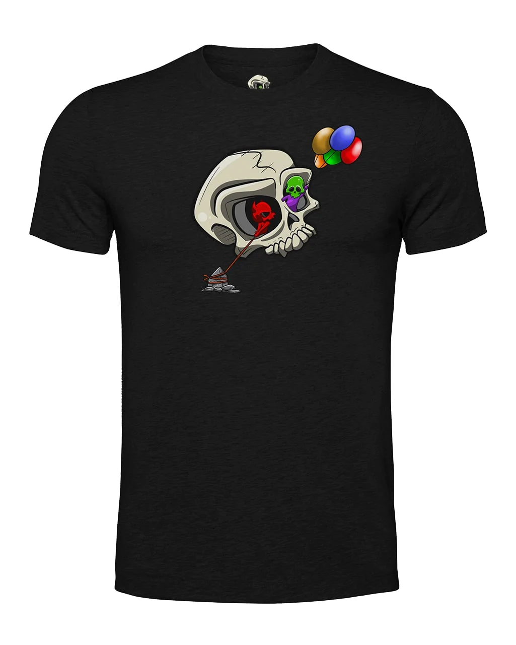 Bipolar Skull Mental Health Awareness T-Shirt By Unsubtle Skulls