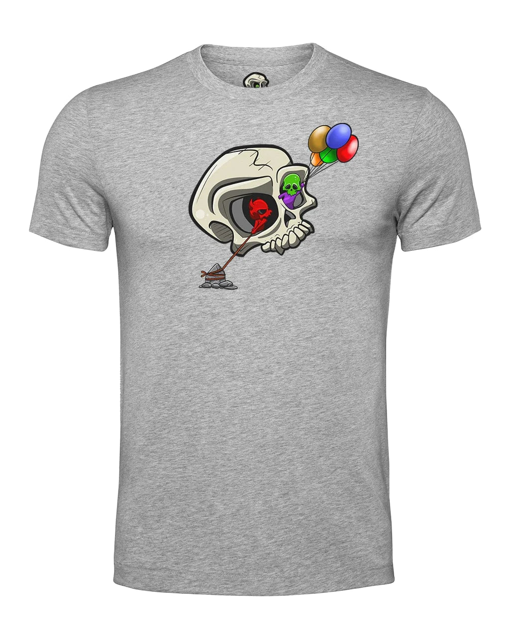 Bipolar Skull Mental Health Awareness T-Shirt By Unsubtle Skulls