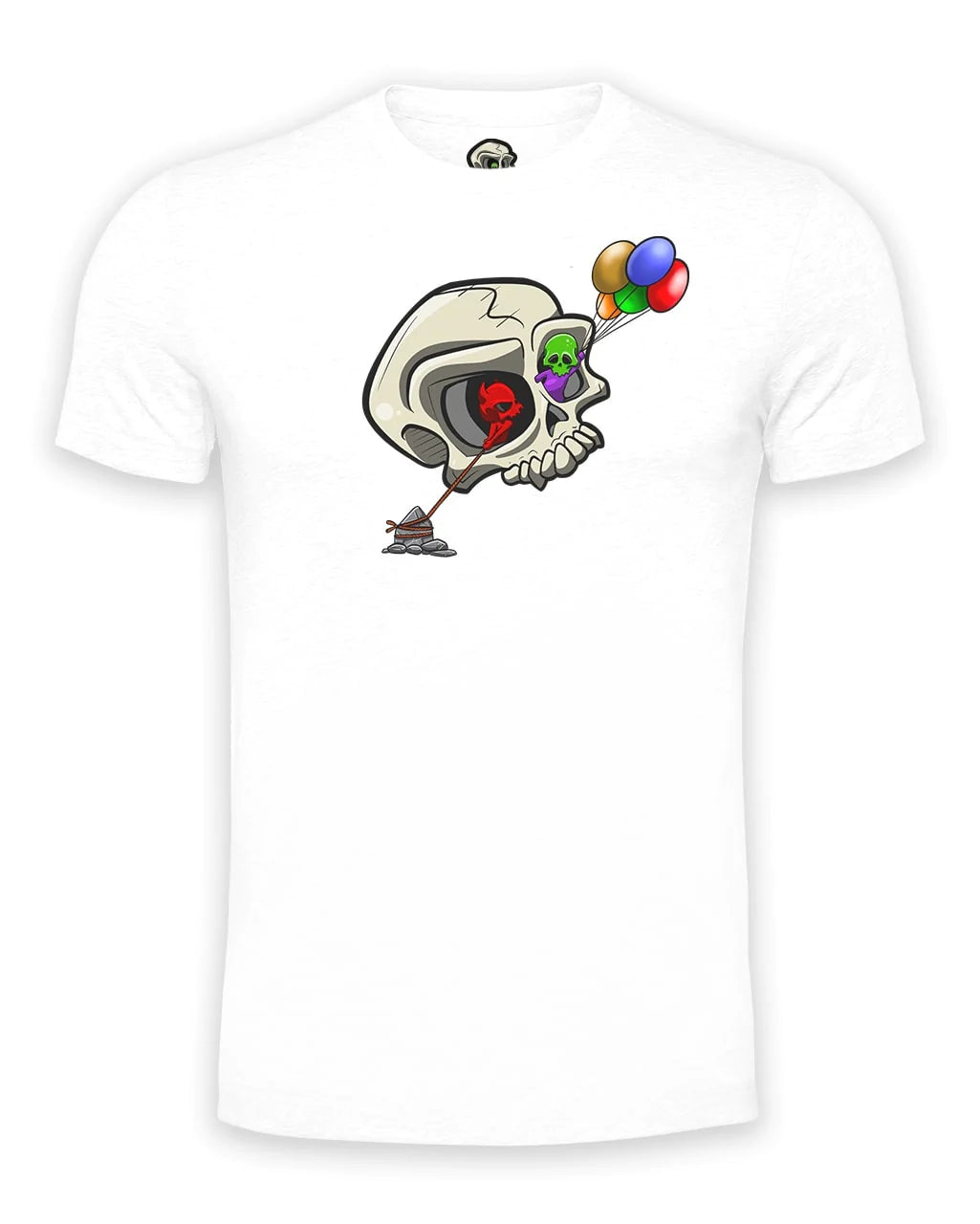 Bipolar Skull Mental Health Awareness T-Shirt By Unsubtle Skulls