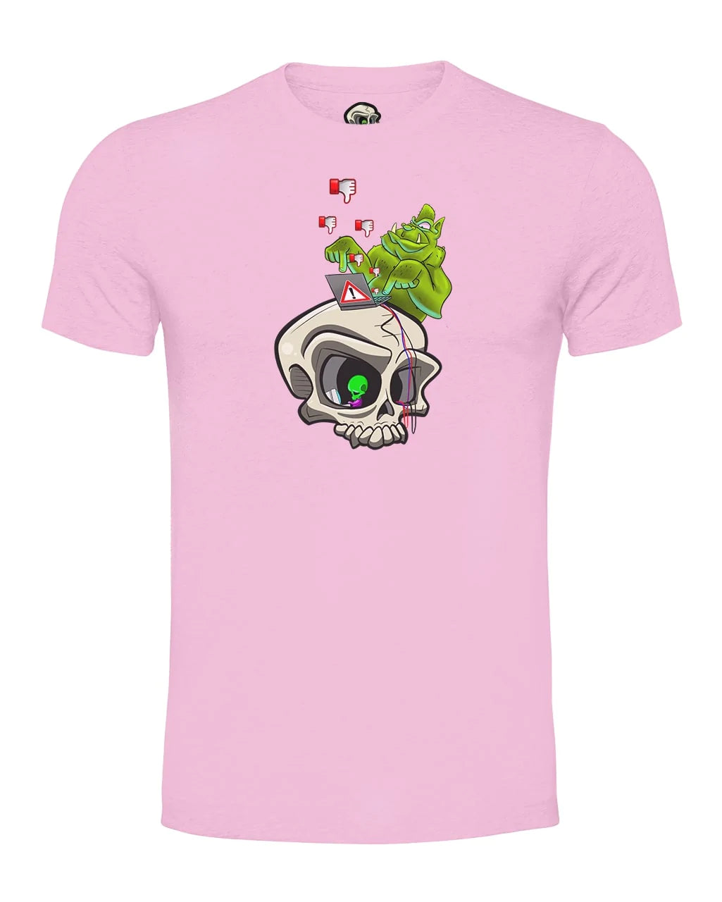 Pink Internet Troll Cyberbullying Awareness T-Shirt By Unsubtle Skulls