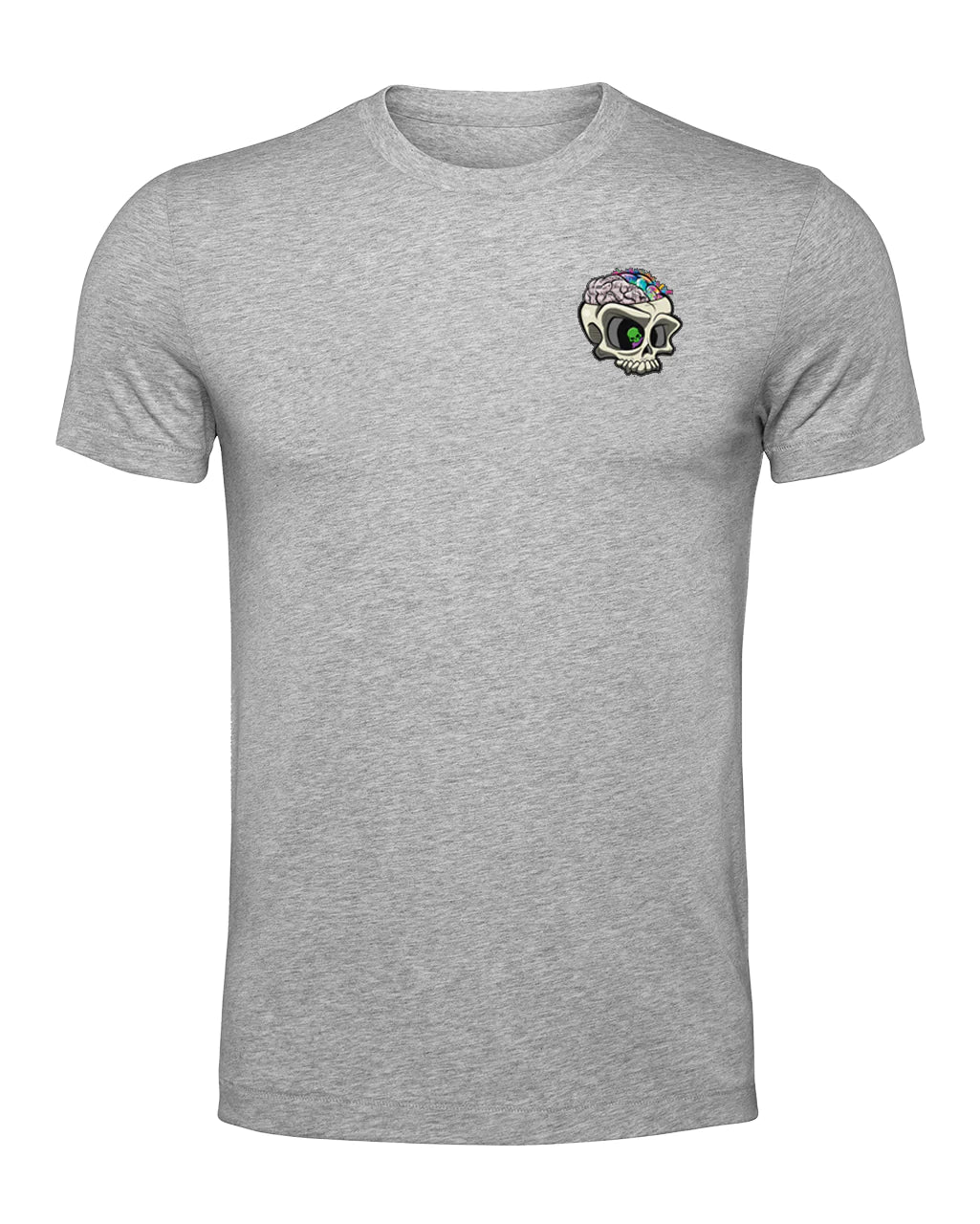 Heather Grey ADHD Mental Health Awareness T-Shirt By Unsubtle Skulls