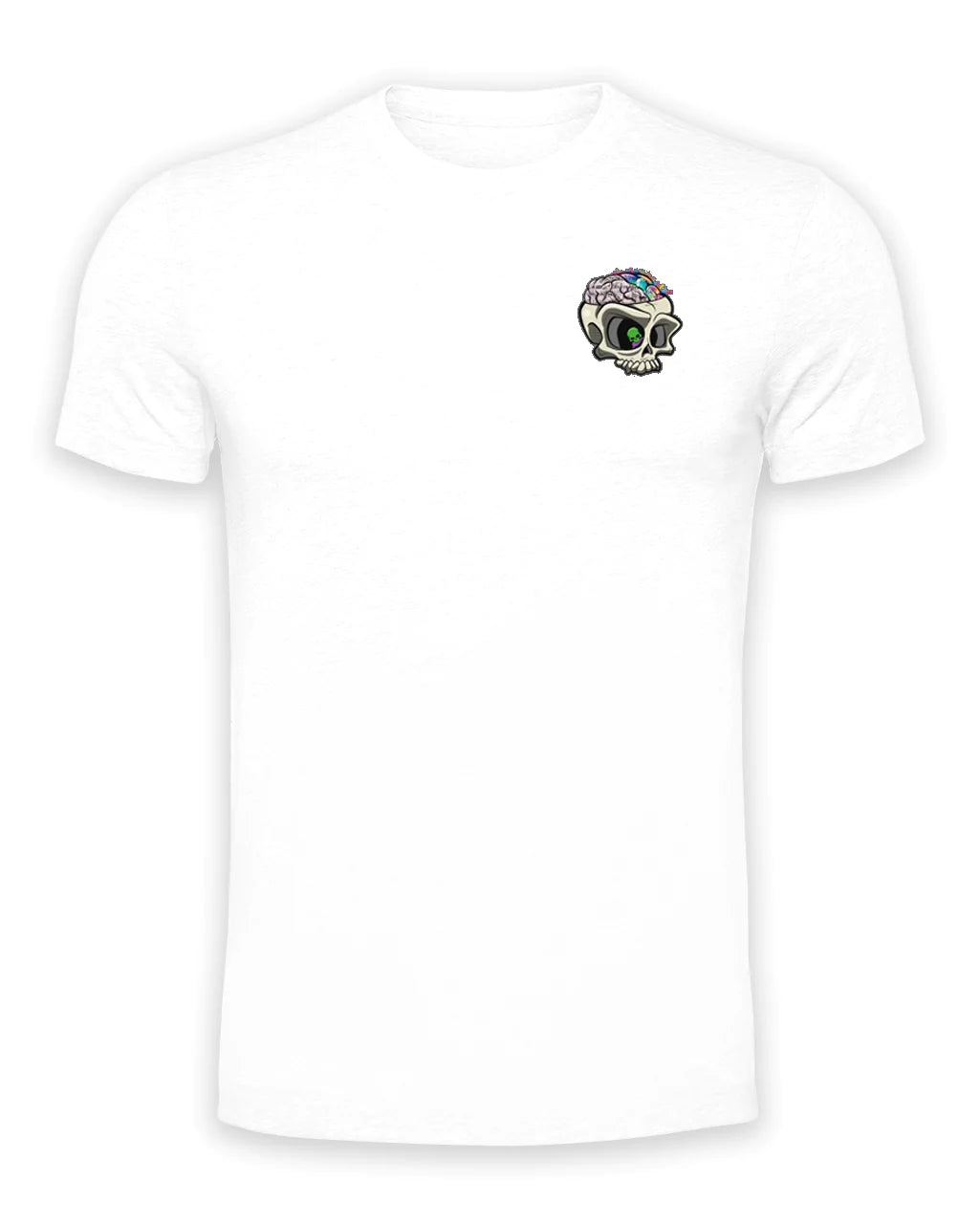 White ADHD Mental Health Awareness T-Shirt By Unsubtle Skulls