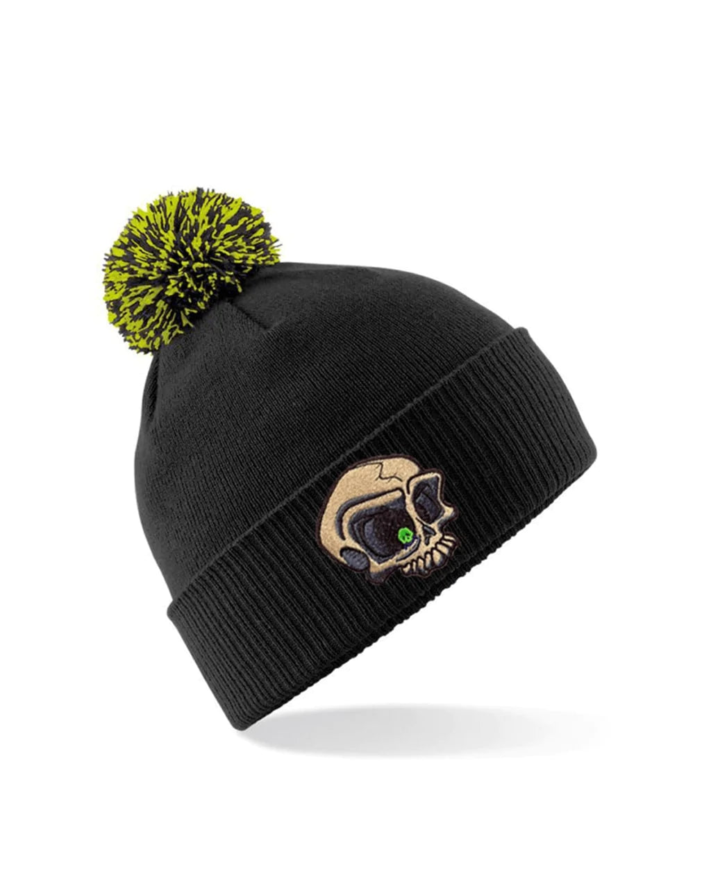 Embroided Mental Health Awareness Bobble Hat By Unsubtle Skulls