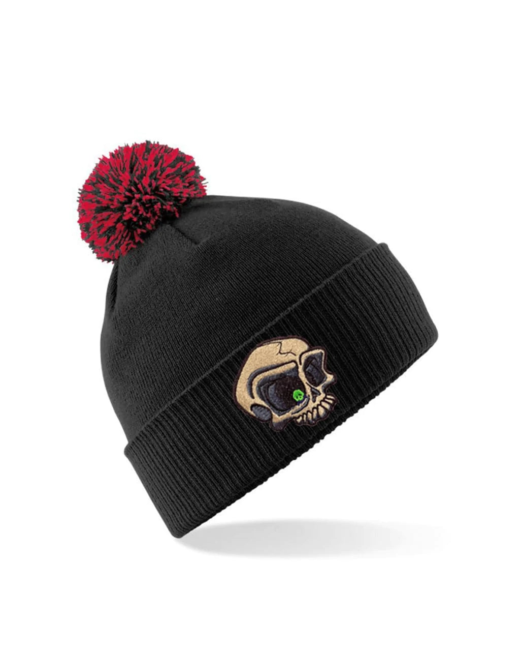 Embroided Mental Health Awareness Bobble Hat By Unsubtle Skulls