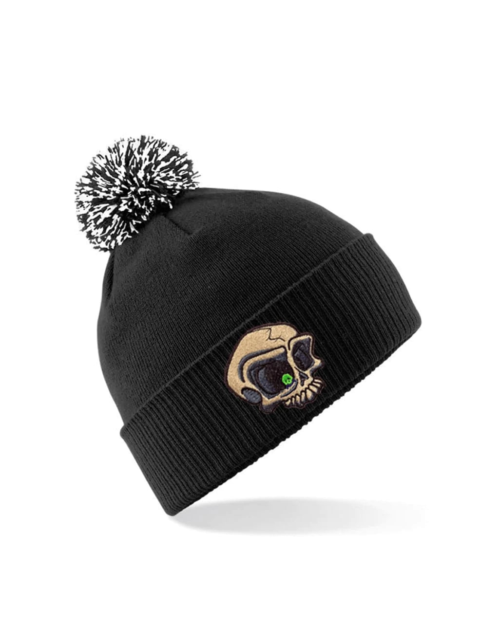Embroided Mental Health Awareness Bobble Hat By Unsubtle Skulls