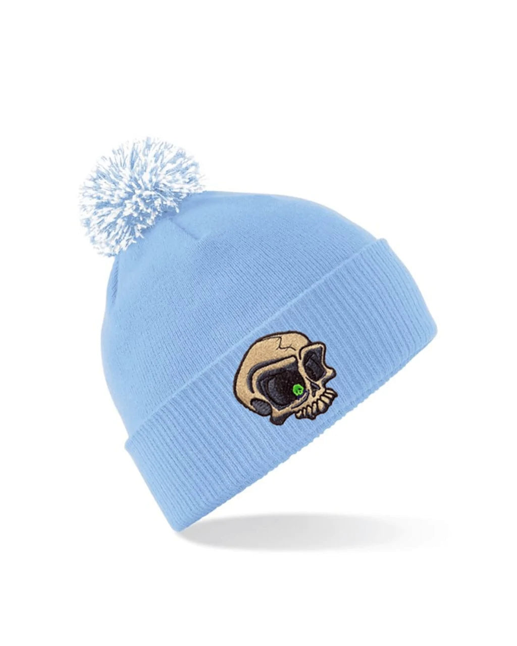 Embroided Mental Health Awareness Bobble Hat By Unsubtle Skulls