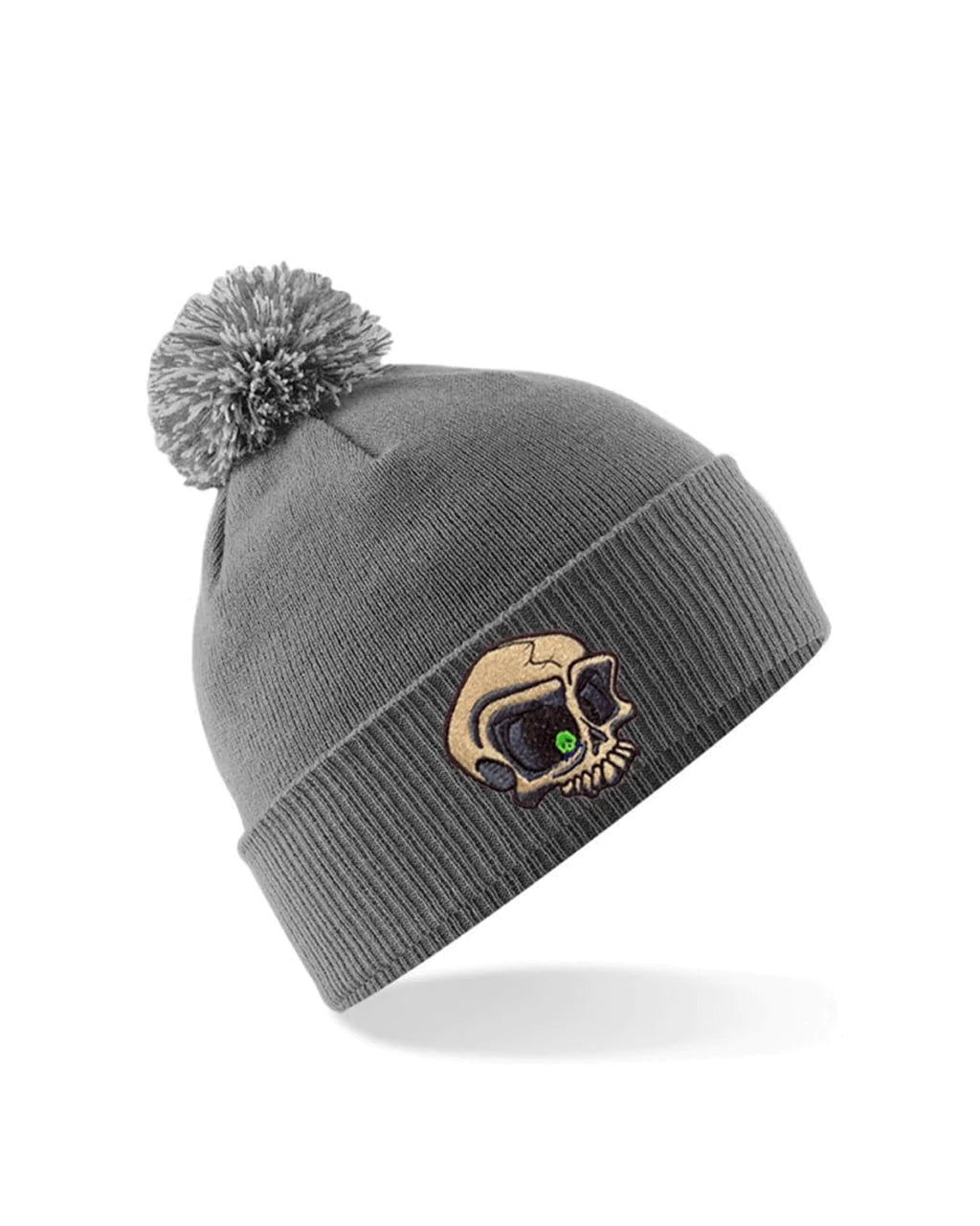 Embroided Mental Health Awareness Bobble Hat By Unsubtle Skulls