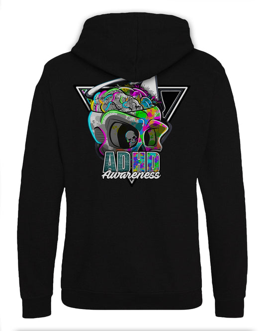 ADHD Reworked Back Hoodie / Neurodiversity Awareness