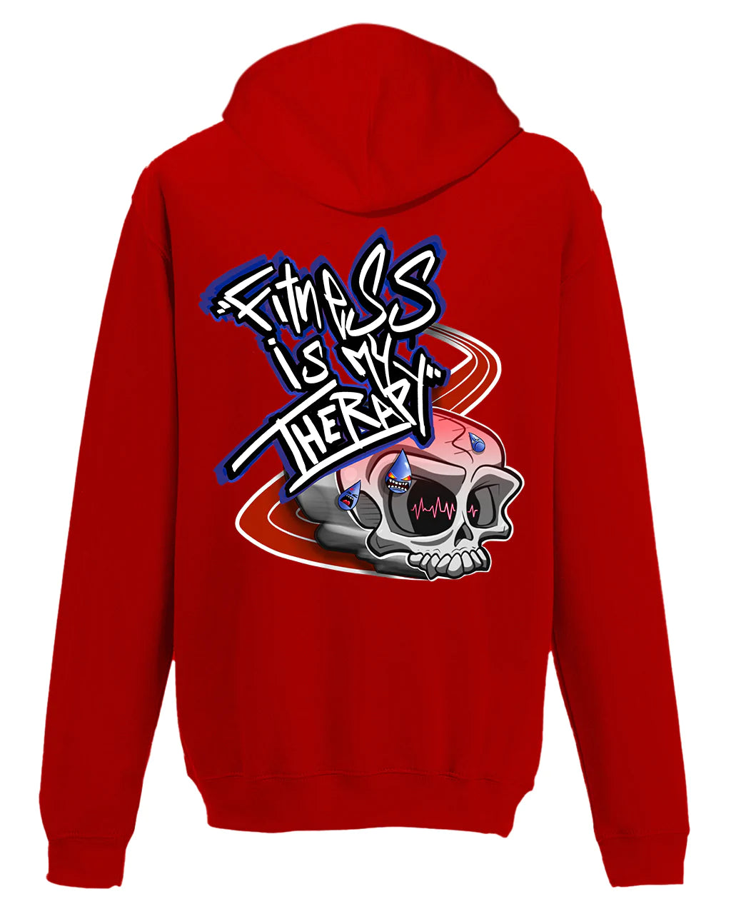 Fitness Is My Therapy Hoodie / Mental Health Awareness By Unsubtle Skulls