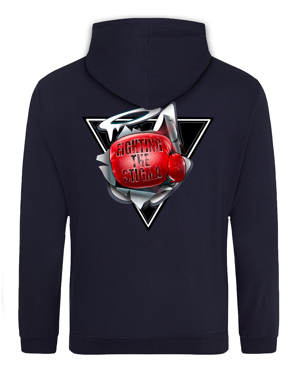 Fighting the Stigma Back Hoodie / Mental Health Awareness