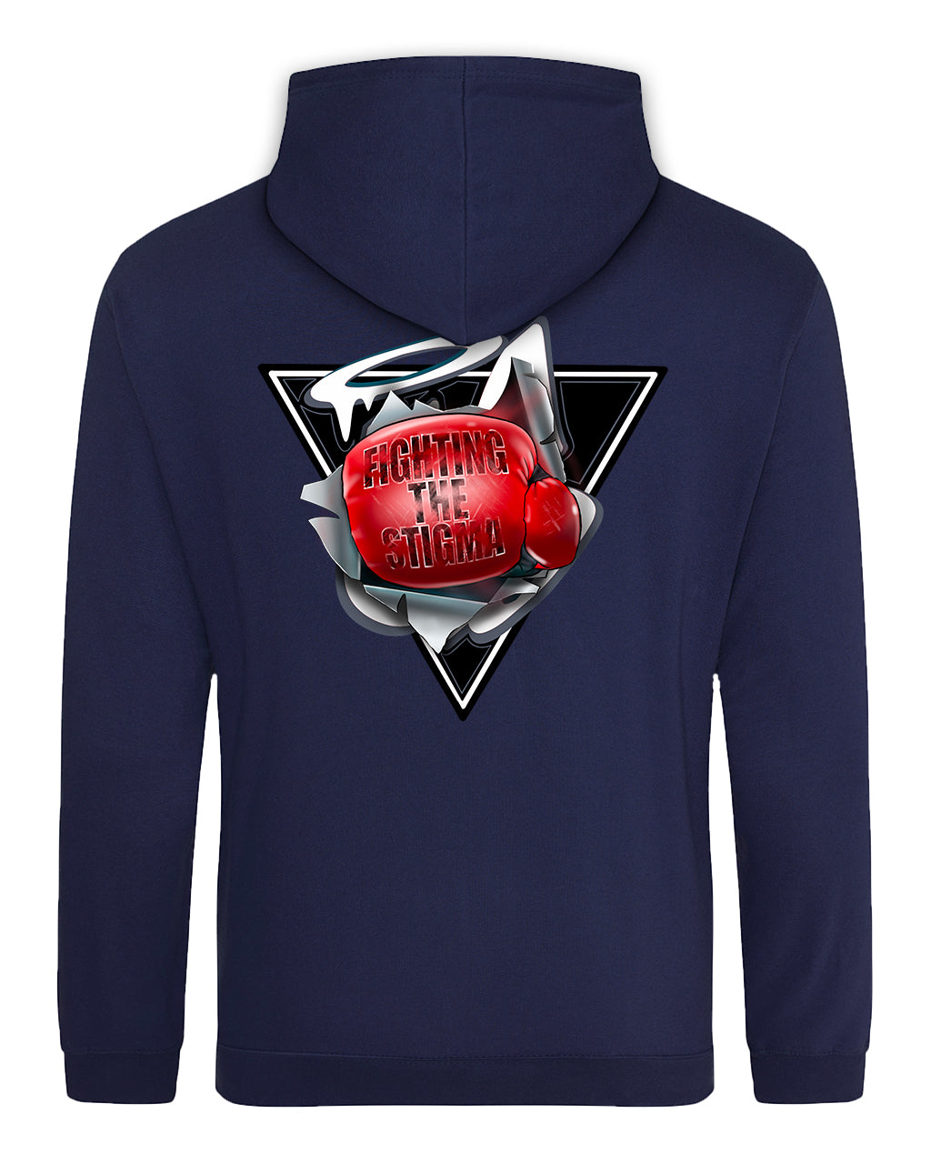 Fighting the Stigma Back Hoodie / Mental Health Awareness