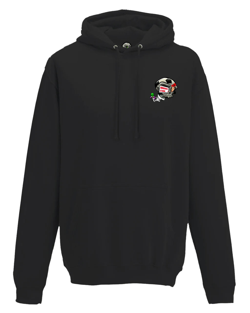 Black Anti Racism Awareness Hoodie By Unsubtle Skulls