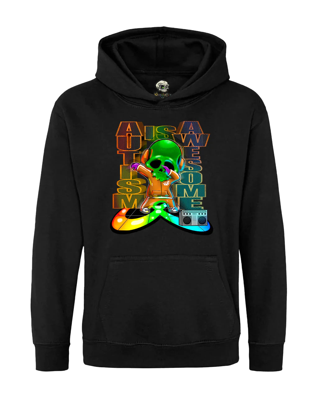 Kids Autism Mental Health Awareness Hoodie By Unsubtle Skulls