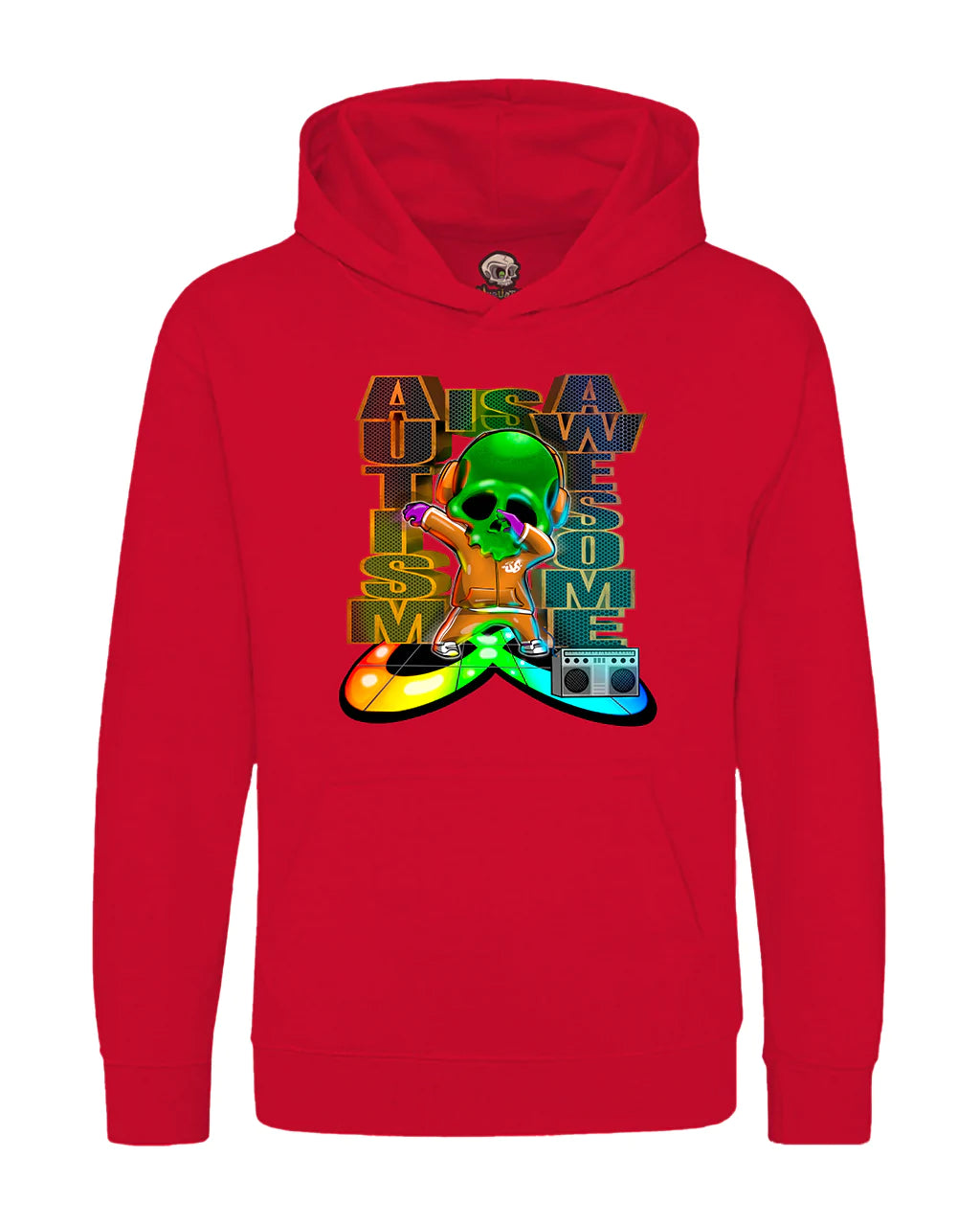 Kids Autism Mental Health Awareness Hoodie By Unsubtle Skulls
