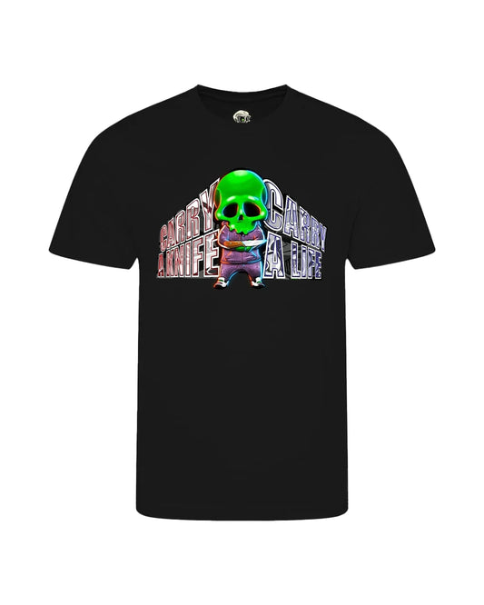Kids Knife Crime Mental Health Awareness T-Shirt By Unsubtle Skulls