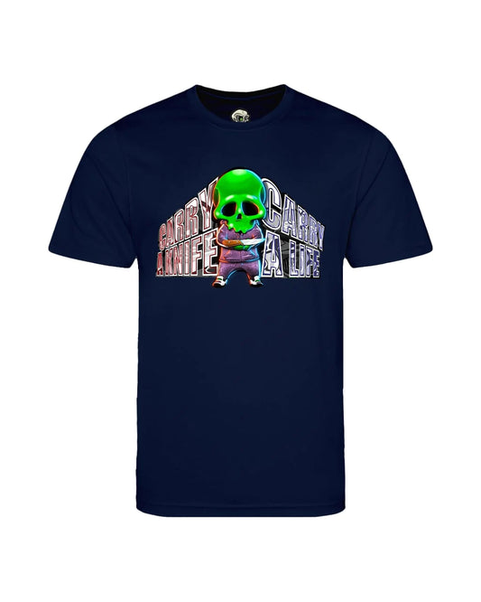 Kids Knife Crime Mental Health Awareness T-Shirt By Unsubtle Skulls