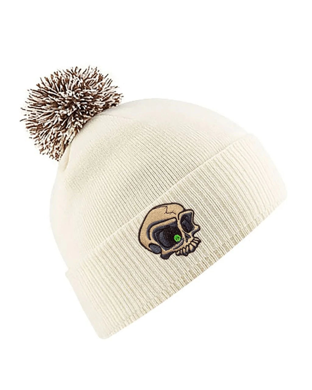 Embroided Mental Health Awareness Bobble Hat By Unsubtle Skulls