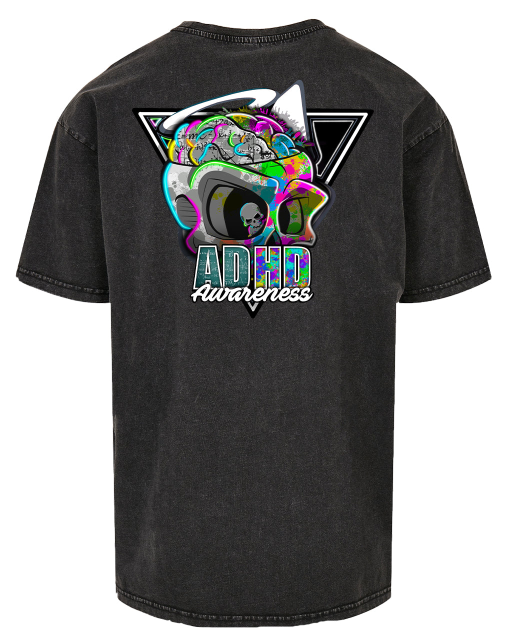 ADHD Reworked Back Oversized T-Shirt / Neurodiversity Awareness