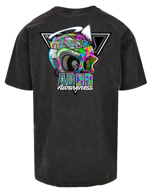 ADHD Reworked Back Oversized T-Shirt / Neurodiversity Awareness