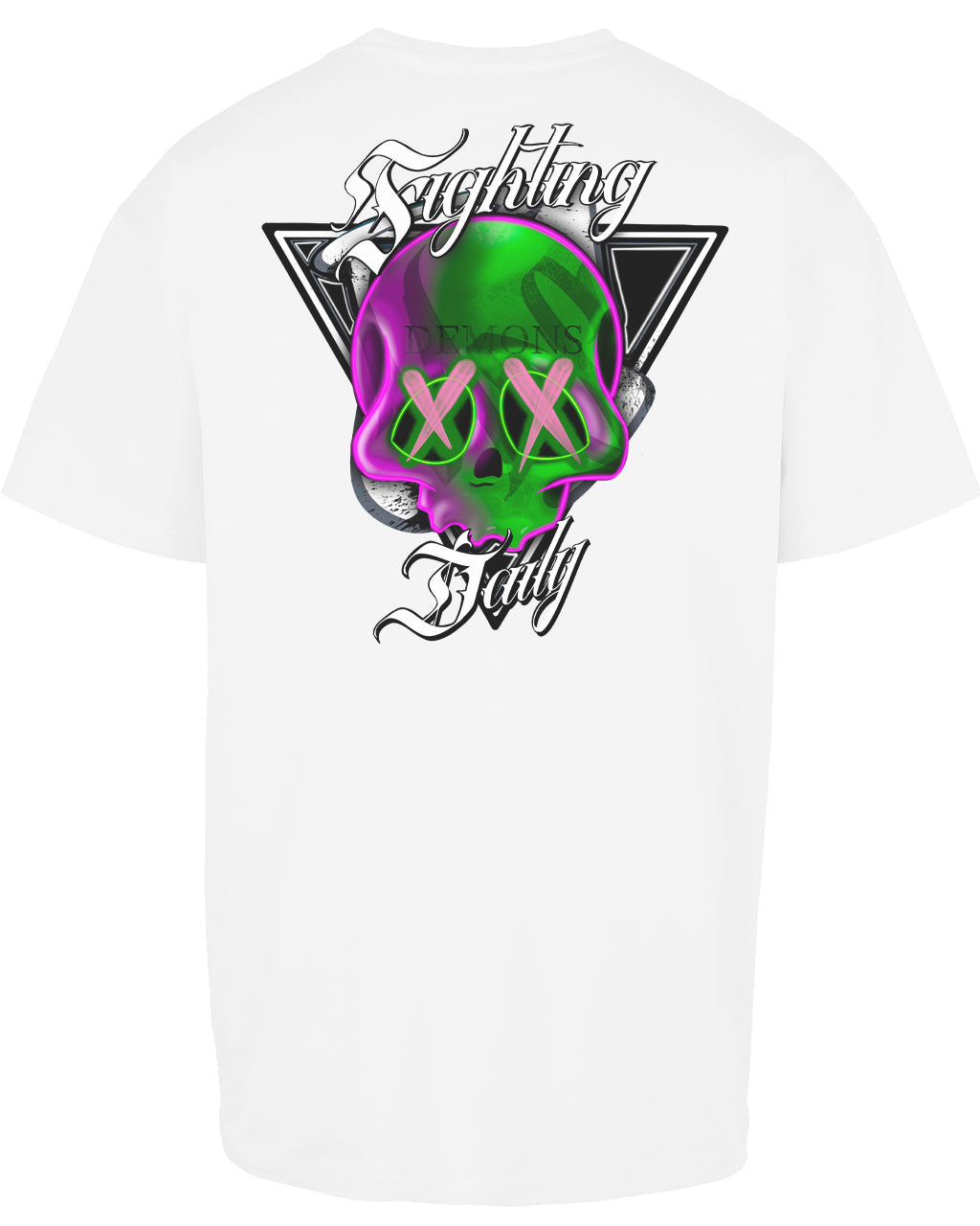 Fighting Demons Daily Back Oversized T-Shirt