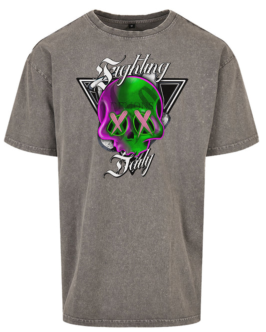 Fighting Demons Daily Front Oversized T-Shirt