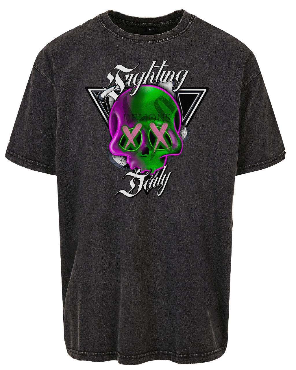Fighting Demons Daily Front Oversized T-Shirt