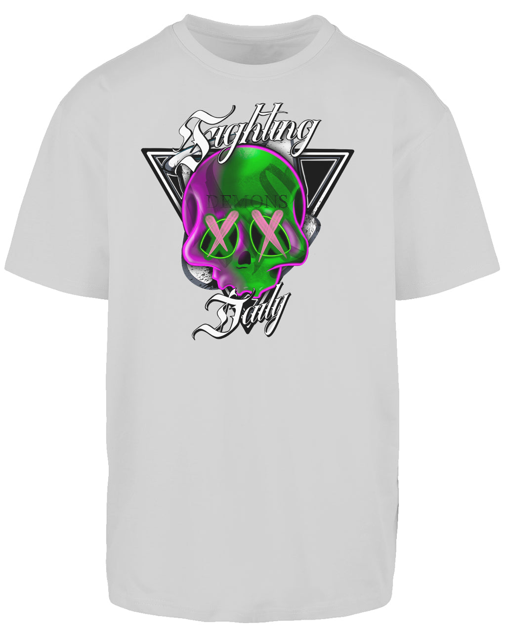 Fighting Demons Daily Front Oversized T-Shirt