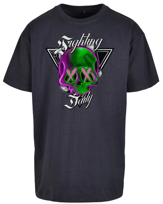 Fighting Demons Daily Front Oversized T-Shirt