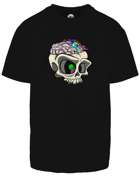 ADHD Skull Oversized T-Shirt