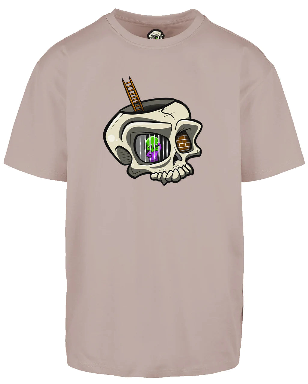 Anxiety Skull Oversized T-Shirt