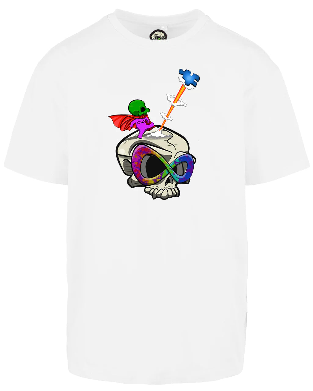 Autism Skull Oversized T-Shirt