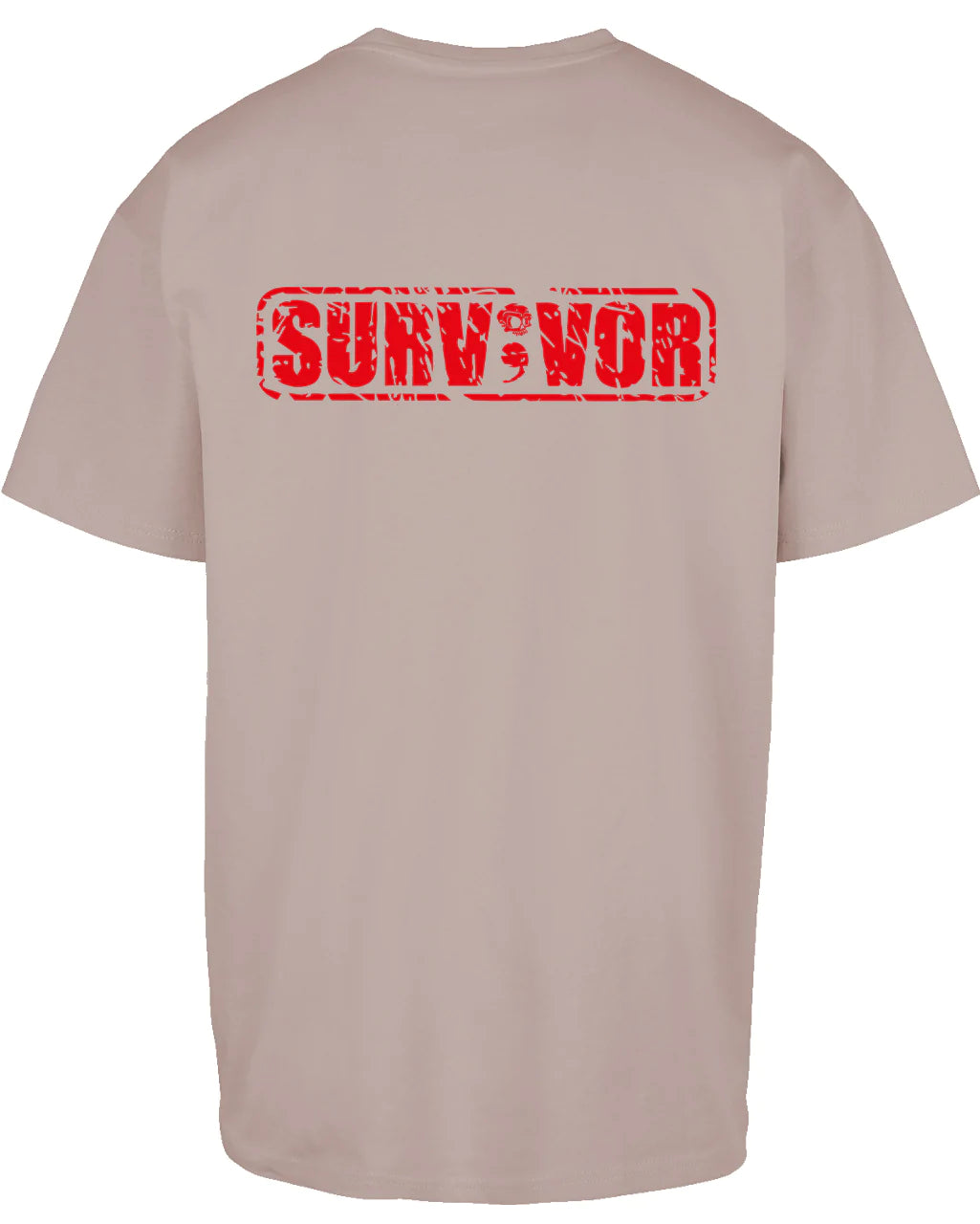 Survivor Red Suicide Awareness Oversized T-Shirt