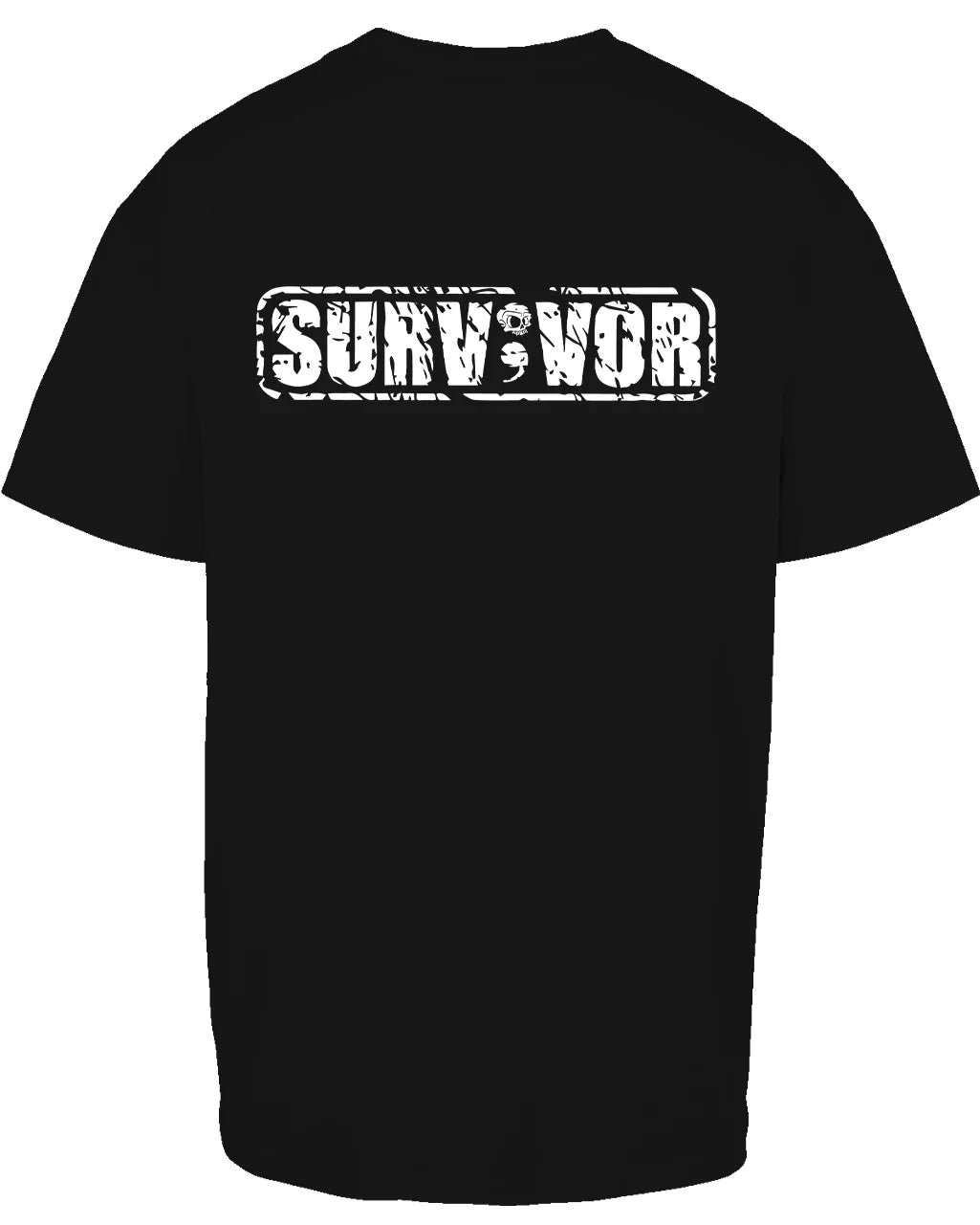 Survivor White Suicide Awareness Oversized T-Shirt