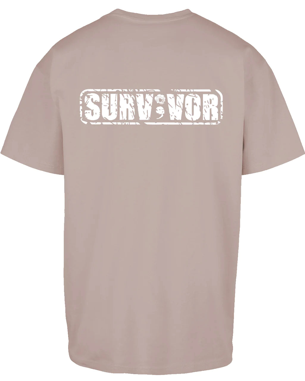 Survivor White Suicide Awareness Oversized T-Shirt