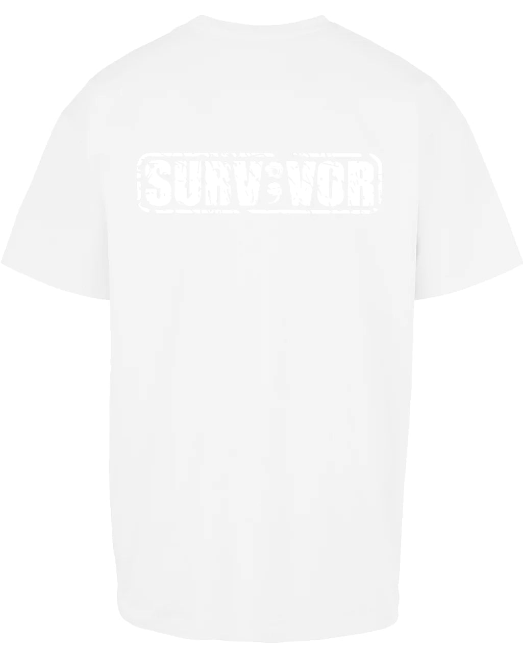 Survivor White Suicide Awareness Oversized T-Shirt