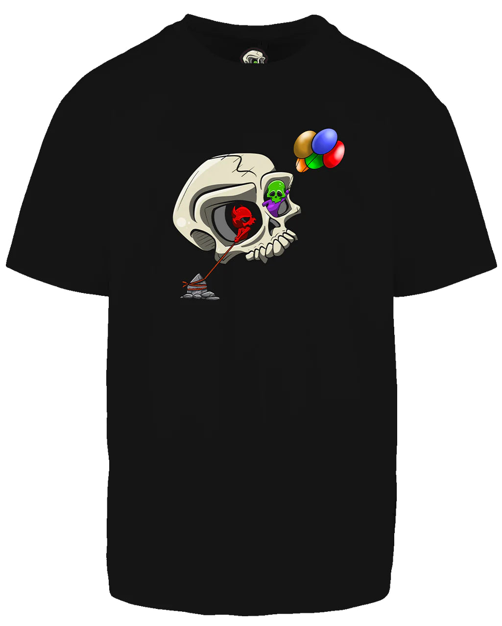 Bipolar Skull Oversized T-Shirt