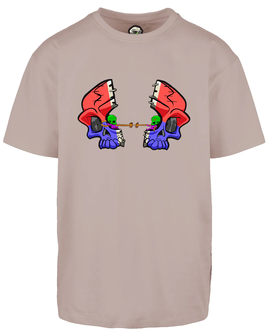 BPD Skull Oversized T-Shirt / Mental Health Awareness