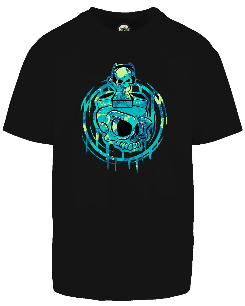 DJ Skull Oversized T-Shirt / Mental Health Awareness