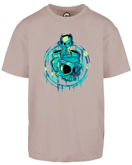 DJ Skull Oversized T-Shirt / Mental Health Awareness
