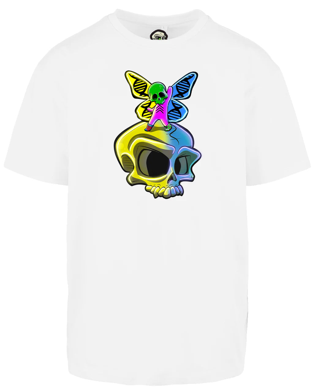 Downsyndrome Skull Oversized T-Shirt / Mental Health Awareness