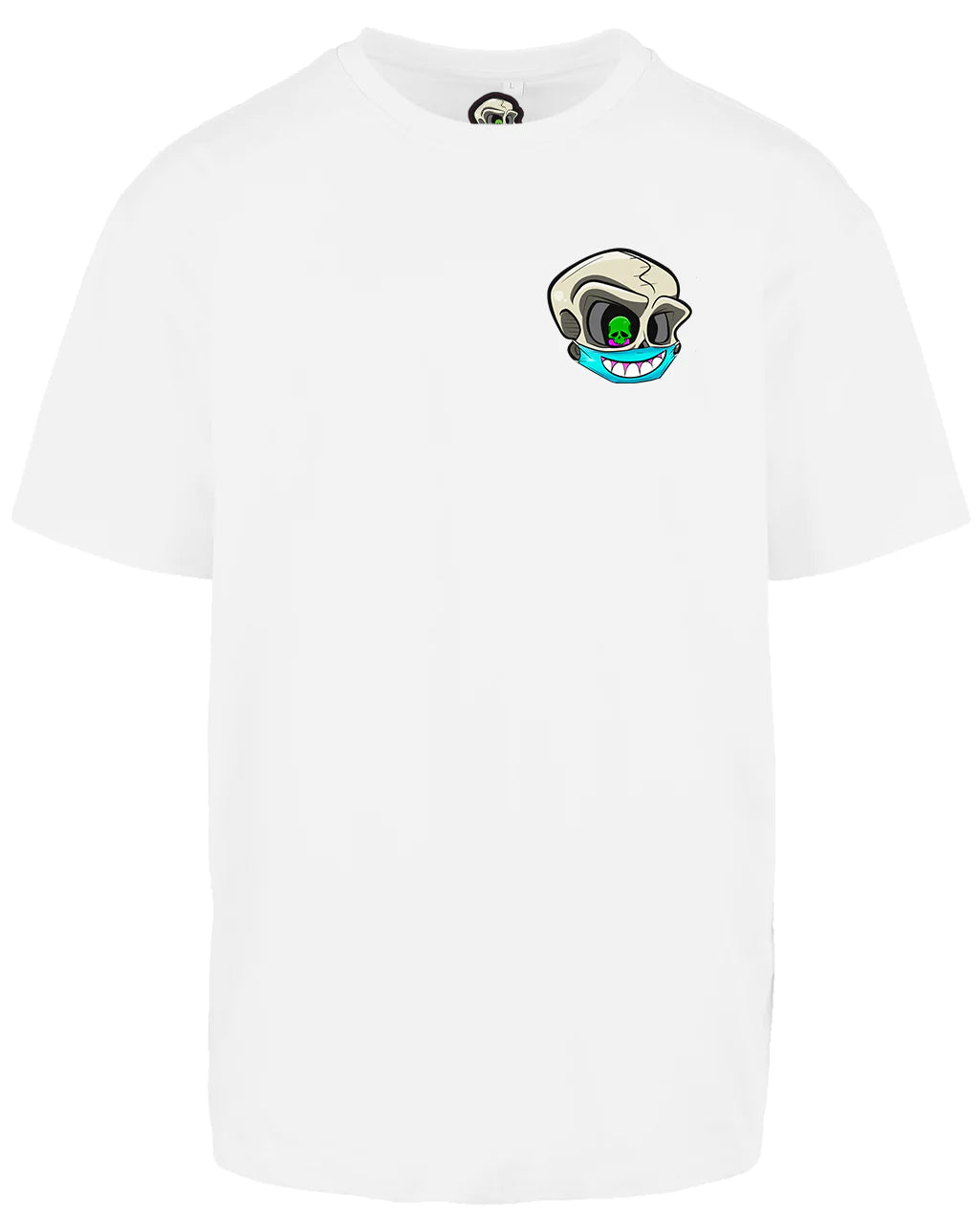 Never Trust a Smile Left Breast Oversized T-Shirt / Mental Health Awareness