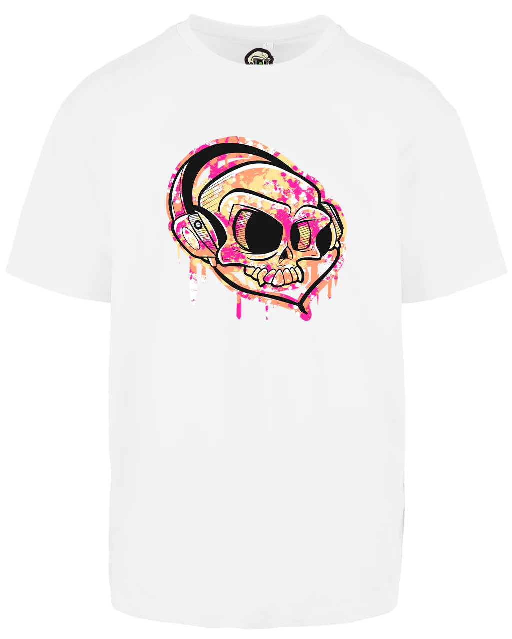 Headphones Skull Oversized T-Shirt / Mental Health Awareness