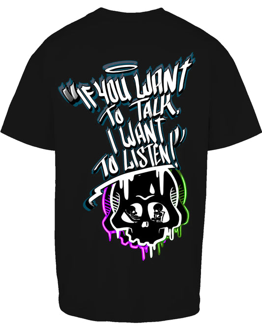 I Want To Listen Street A-Wear Hoodie / Mental Health Awareness By Unsubtle Skulls