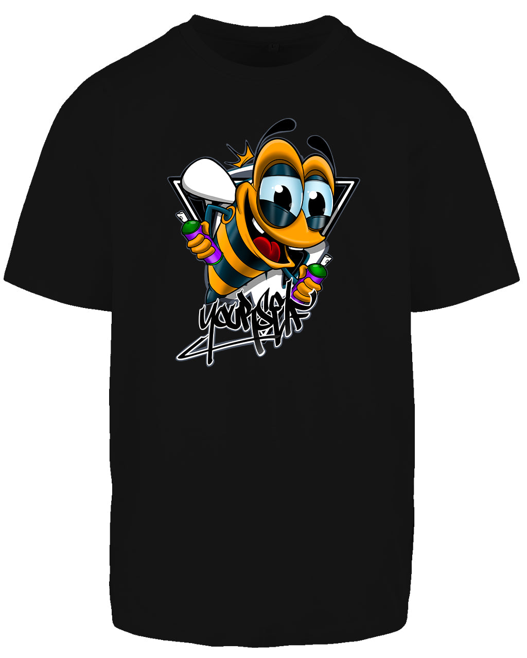 Bee Yourself Front Oversized T-Shirt / Mental Health Awareness