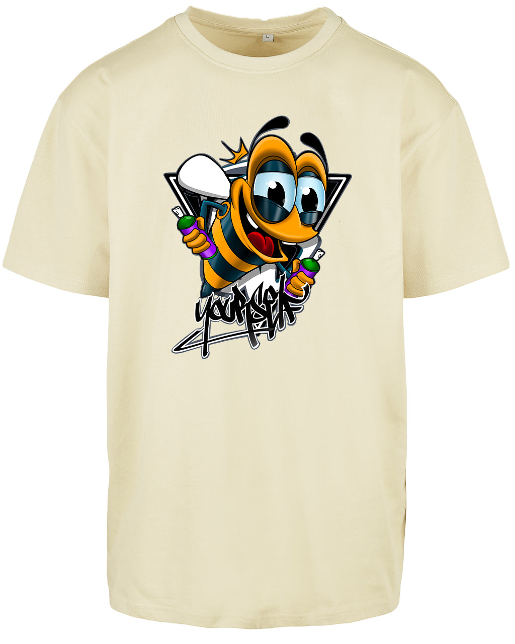 Bee Yourself Front Oversized T-Shirt / Mental Health Awareness