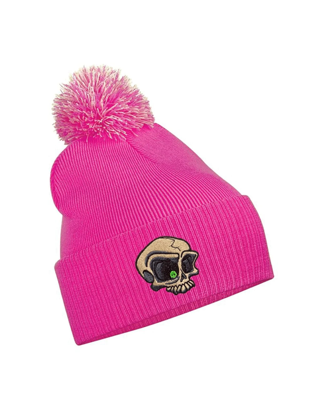 Embroided Mental Health Awareness Bobble Hat By Unsubtle Skulls