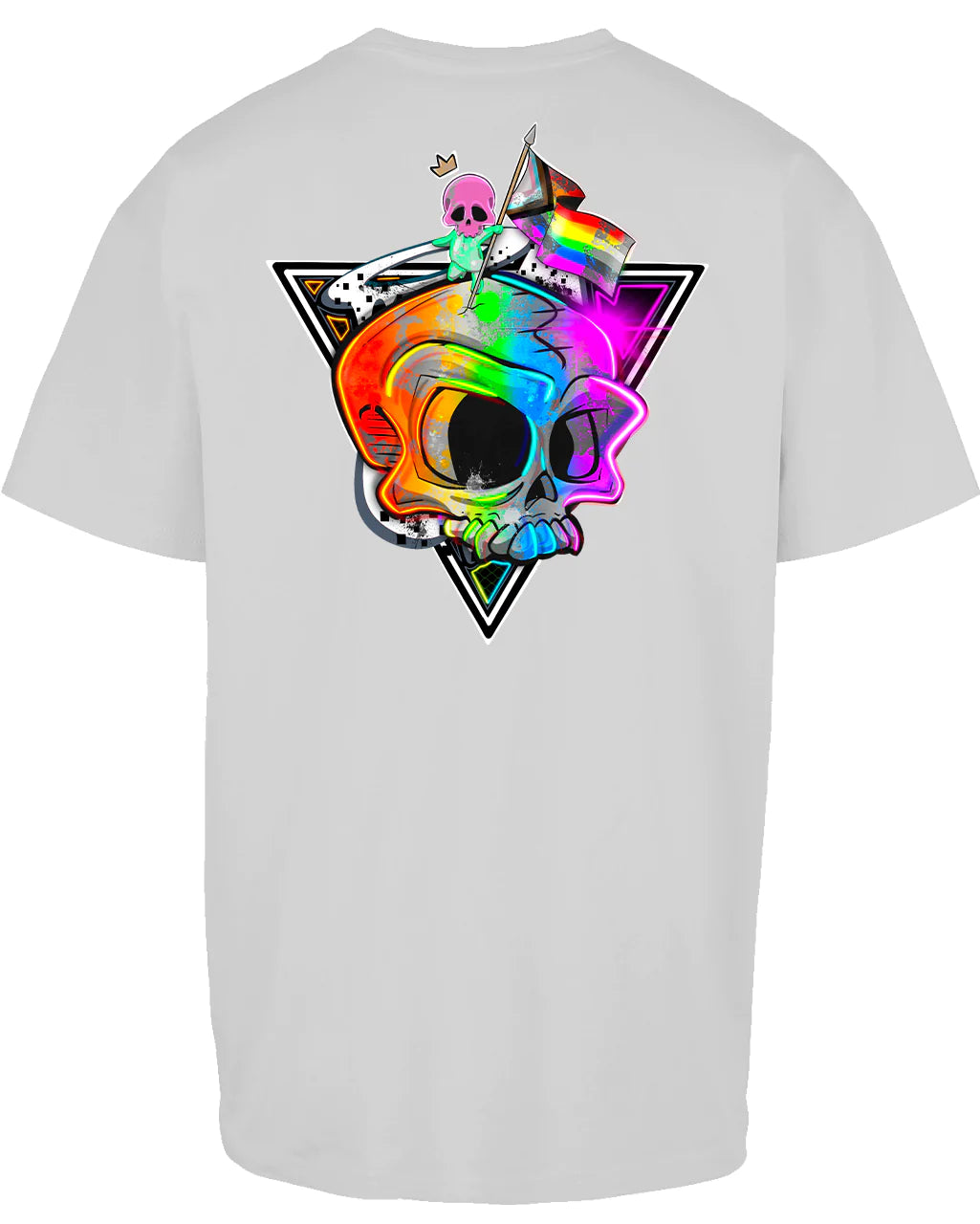 Pride Skull Oversized T-Shirt / Awareness