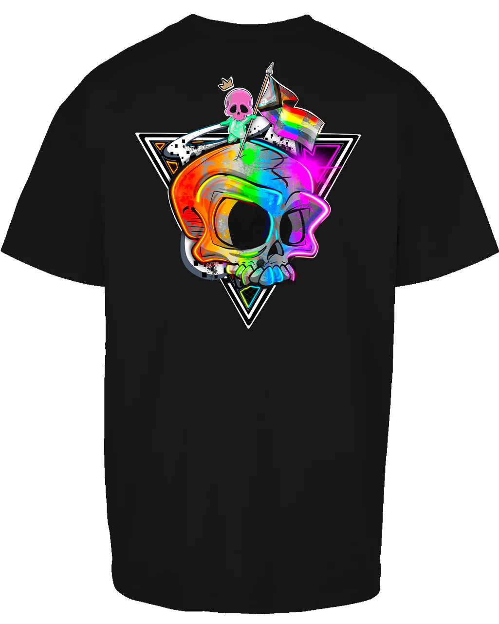 Pride Skull Oversized T-Shirt / Awareness