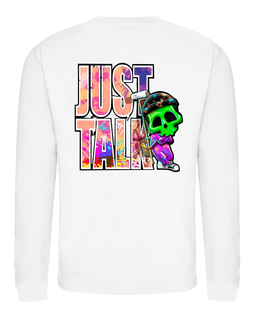 Just Talk Street Mental Health Awareness Sweater By Unsubtle Skulls